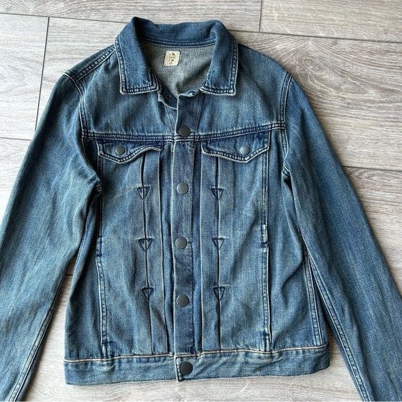 Volcom Jean Jacket With Crochet Accents On the  Back Made in USA - Picture 5 of 16